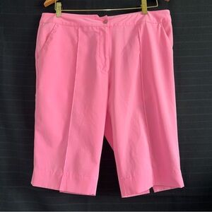 EP Pro Womens 12 Pink Cropped Capri Pant Bermuda Shorts Golf Performance Outdoor